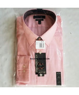 Apt. 9 Dress Shirt Men&#39;s Pink 18 36/37, 17 36/37 Slim Fit Flex Collar New - £16.15 GBP