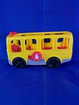Fisher-Price Little People School Bus Toy with Lights and Sounds, Toddler Toy - £11.19 GBP