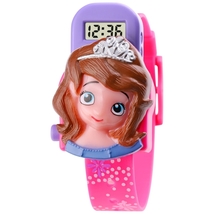 SKMEI 1752 Cartoon 3D Princess Electronic LED Watch, Time, Date for Kids - £22.01 GBP