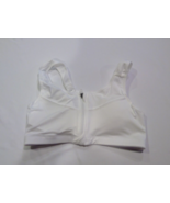 Women&#39;s sports bra Front zip closure White size XL - $19.99