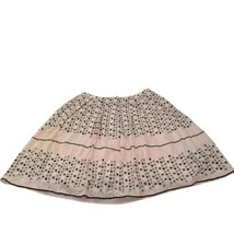 Max Studio Womens Pink Brown Green Polka Dot A-Line Skirt Size Small Sil... - $475.17 MXN