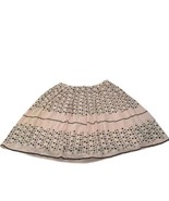 Max Studio Womens Pink Brown Green Polka Dot A-Line Skirt Size Small Sil... - $475.17 MXN