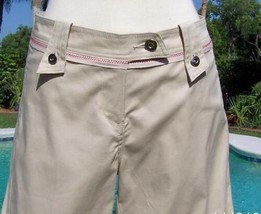 Cache Self Belt Walking Bermuda City Short Pant New Sz 4/6/8/10 Stretch ... - $35.20
