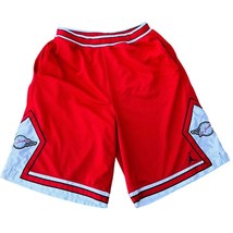  Retro Air Jordan Basketball Shorts 3XL Red Black 20th anniversary Jumpman - $1,468.36 MXN