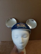 Walt Disney World Silver Mickey Mouse Ears Cap Hat Cinderella&#39;s Castle - £9.68 GBP