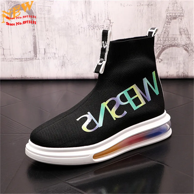 Best Sneakers 2024 Summer New  Men  Sock Shoes Fashion Designer   Platform Casua - $103.90