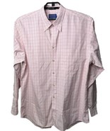 Pendleton Cotton Pink Red Button Up Shirt Checkered Long Sleeve Mens XL ... - £13.87 GBP