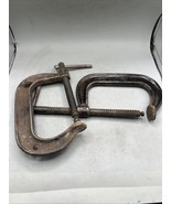 (2) ARMSTRONG 78-404  4&quot; HEAVY DUTY C-CLAMP DROP FORGED USA - $659.52 MXN
