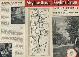Skyline Drive Caverns Front Royal Virginia Brochure 1930&#39;s Shenandoah  P... - £17.18 GBP