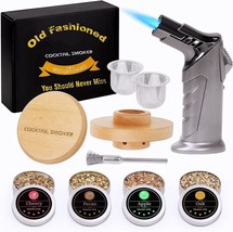 Cocktail Smoker Kit with Torch - Drink Whiskey Bourbon Smoker Infuser Kit - £13.99 GBP