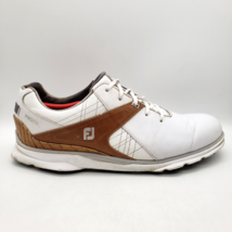 FootJoy Pro SL Carbon Golf Shoes Men&#39;s 11.5 White Brown Leather Crocodile - $548.17 MXN