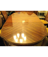 BERNHARDT OVAL ROUND DINING ROOM TABLE incl 2 LEAFS Vintage 1970s: LOOKS... - £1,682.71 GBP