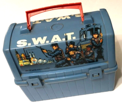 S.W.A.T. Vintage 70s King-Seeley Plastic Lunch Box Police Blue Televison... - £74.98 GBP