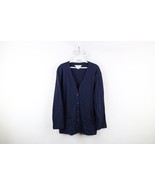 Vintage 90s Lands End Womens Petite Large Distressed Ribbed Cardigan Swe... - $649.01 MXN