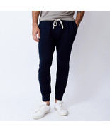 Monrow Men&#39;s Super soft Fleece Jogger in Inca Blue-Size XL - $102.51 CAD