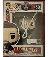 Lionel Messi signed Funko Pop #50 Paris St. Germain soccer team with COA  - $7,461.48 MXN
