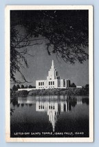 Latter Day Saints LDS Temple Idaho Fallls Idaho ID UNP WB Graycraft Postcard M14 - £5.37 GBP