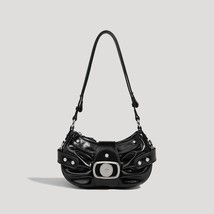 Rock Handbags Designer Shoulder Bags For Women And Purse 2023 New In PU Wax Skin - £55.45 GBP