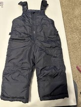 Toddler Unisex Snow Bibs London Fog Bib Snow Pants Size 18m Winter Overalls Blue - £15.64 GBP