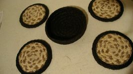 American Flag jute Coaster set- 5 piece image 4