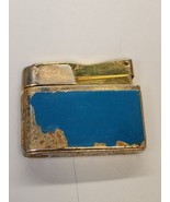 Vintage Rogers mercury lighter Gold Plated Blue - £10.34 GBP