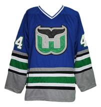 Any Name Number Whalers Retro Hockey Jersey Blue Pronger Any Size image 4