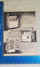Vintage 1952 Crosley Appliance Advertisement - £9.55 GBP