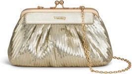 Champagne Gold Sequin Evening Clutch Purse with Detachable Strap - $19.80