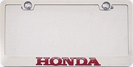 HONDA 3D RED/BLACK/ BLUE/ CHROME SCRIPT STAINLESS STEEL FRAME - $510.83 MXN