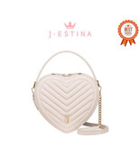 [J.ESTINA] RUBY SM Heart Cross Cream White (JHNCHE3BS405IV050) - £211.88 GBP