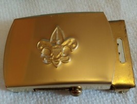 vintage solid brass Boy Scout belt buckle clasp scouts eagle logo U.S.A - £7.36 GBP