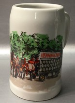 Henninger Beer Ceramic Mug Featuring Horse Drawn Bier Wagon Graphics - G... - $9.57
