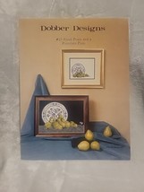 Dobber Designs Fresh Pears and a Porcelain Plate Cross Stitch Pattern - £4.47 GBP