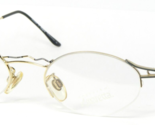 Vintage Amaretta by Argenta 55-X GOLD SILVER GREY UNIQUE EYEGLASSES 49-1... - $57.56
