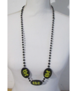 Vintage 17&quot; Double-Sided &quot;TBT* Tampa Bay Times&quot; Black Beaded Mardi Gras ... - $8.12 CAD