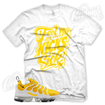 &quot;SICK KICKS&quot; Sneaker T Shirt for N Vapormax Plus Speed Yellow Frequency Black - £21.70 GBP