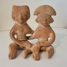 Mexico Aztec Clay Figure Sculpture Pottery Hand Made Terra Cotta 6.5 inch - £24.94 GBP