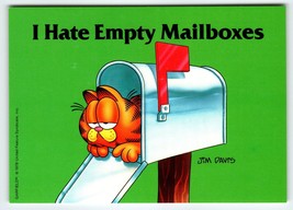 Garfield I Hate Empty Mailboxes Postcard Jim Davis Comic Orange Tabby Mail 1978 - £7.21 GBP