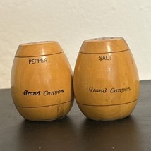 Grand Canyon Wood Salt and Pepper Shakers Vtg Travel Souvenir - $128.98 MXN