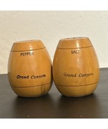 Grand Canyon Wood Salt and Pepper Shakers Vtg Travel Souvenir - $6.92