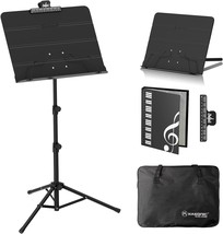 K Kasonic - Dual-Use Folding Sheet Music Stand &amp; Desktop Book Stand With... - £33.73 GBP