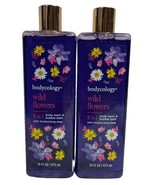 2X  Bodycology Wild Flowers 2 in 1 Body Wash Bubble Bath 16 Oz. Each  - $19.95