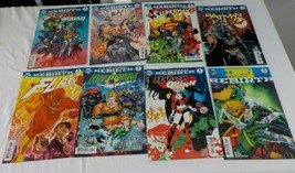 Lot of 8 DC Comics Number 1 Rebirth Superman Batman Harley Quinn Aquaman... - $19.95