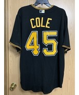 Majestic Cool Base Gerrit Cole Stitched Pittsburgh Pirates Black Jersey ... - $57.00