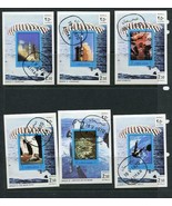 Ajman 1970 8 Souvenir Sheets Imperf  + Stamps Space Used/CTO CV20 euro  ... - £3.89 GBP