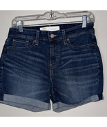Signature by Levi Strauss Dark Blue Jean Shorts - $306.13 MXN