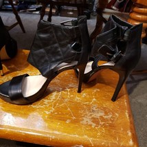 NICE Women&#39;s Nine West NW Breakdance Leather Upper Heels Shoes Black Pumps 7M 7 - £18.17 GBP