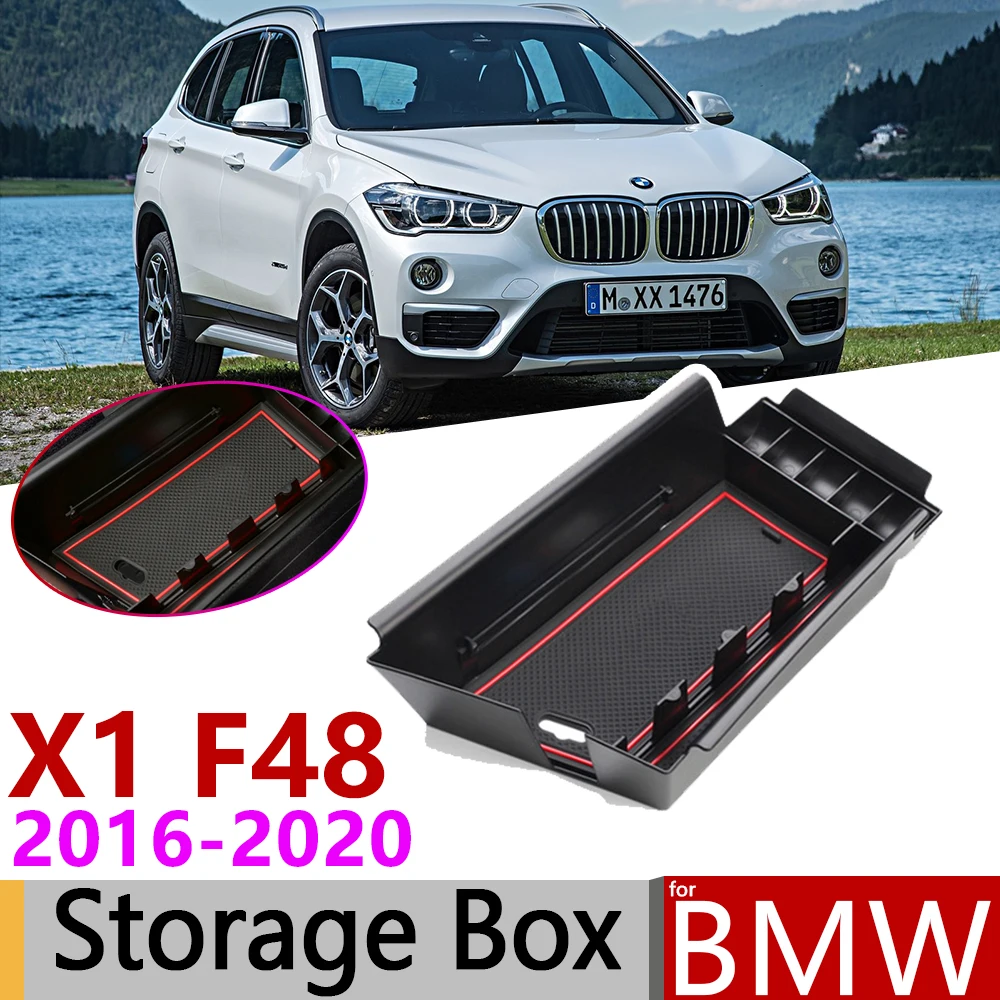 For bmw x1 f48 x1m m power lhd only 2016 2020 of armrest box storage stowing thumb200