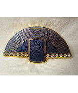 Vintage Isle of Skye Pin / Brooch: Deep Purple Arches on Gold w/ insets - £15.73 GBP