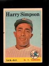 1958 Topps #299 Harry Simpson Vg Yankees (Wax) *NY9218 - £3.49 GBP